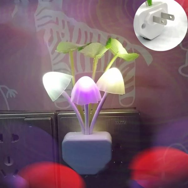 Mushroom LED Night Light – Flower Lamp for Kids & Gifts (Random Color)