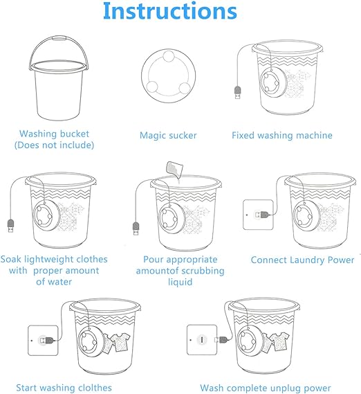 Mini Portable Turbo Washing Machine - Ultrasonic