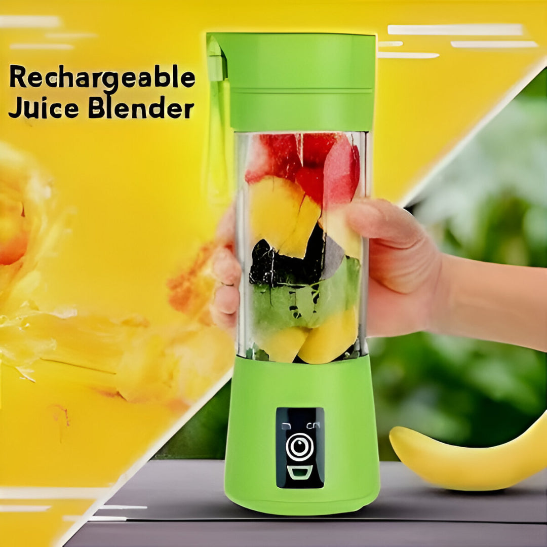 Portable Mini 6 Blade Juicer Blender | Outdoor Juicing Cup (380ml) – Rechargeable