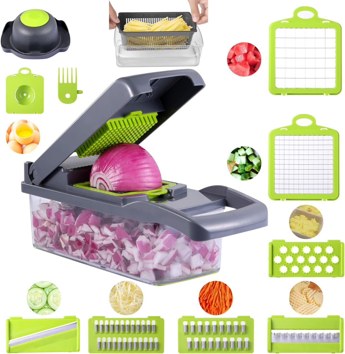 Vegetable Cutter Chopper and Slicer Home & Kitchen Fahad Haider 