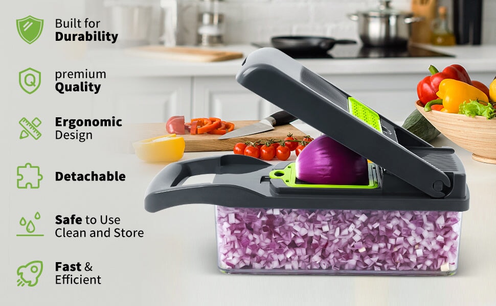 Vegetable Cutter Chopper and Slicer Home & Kitchen Fahad Haider 