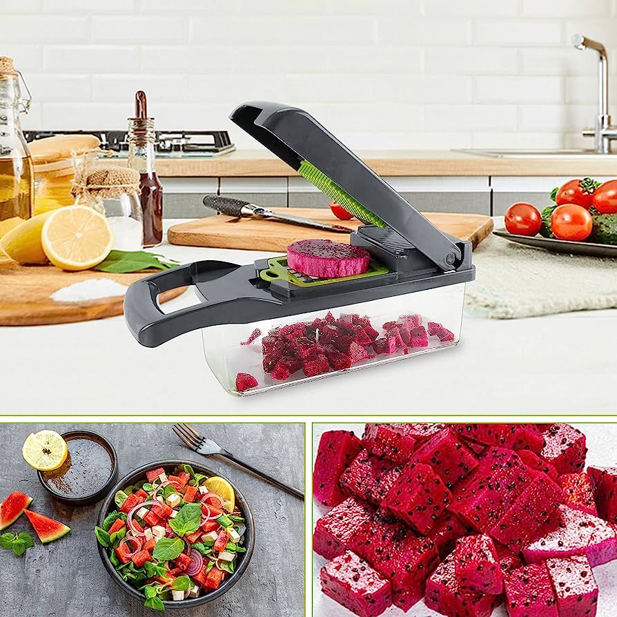 Vegetable Cutter Chopper and Slicer Home & Kitchen Fahad Haider 