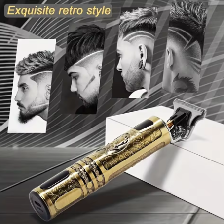 Metal Body -vintage T9 Trimmer Hair Trimmer For Men Shaver Original Usb Rechargeable Hair Cutting Machine Beard Trimmer,
